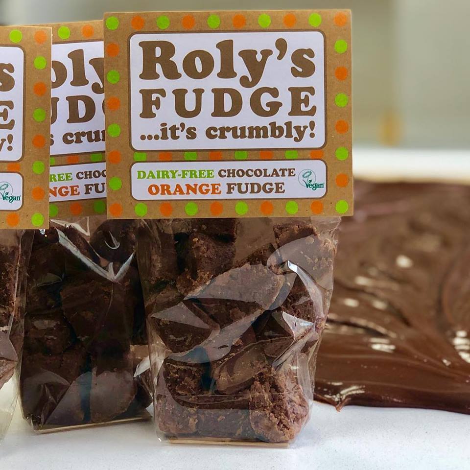 Roly's Fudge dairy-free vegan chocolate orange tenby